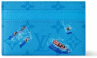Louis Vuitton Pool Double Card Case Blue Lagoon