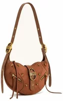 Suede Shoulder Bag Dark Birch Brown