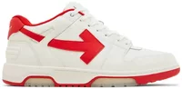 OFF-WHITE Out Of Office “OOO” Low Tops White Red (2024)
