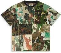 Mixed Camo Tee Printed Patchwork Camo