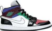 Nike Air Jordan 1 Mid SE Black White Multi-Color (W)