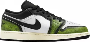 Nike Air Jordan 1 Low White Black Green (GS)