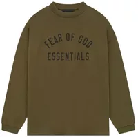 Fear of God Essentials Jersey Long Sleeve Tee Olive