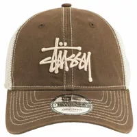 New Era 9TWENTY Washed Basic Trucker Cap Mocha