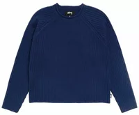 Stussy Merino Roll Neck Sweater Blue