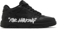 OFF-WHITE Out Of Office OOO Low Tops For Walking Black White