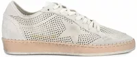 Ball Star Perforated Beige Suede Tone-on-Tone Star