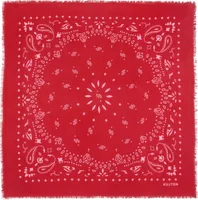 Cashmere Bandana Hachiko Red Flag / Candy Pink