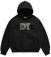 Denim Tears Rhinestone DT Panther Pullover Hoodie Black