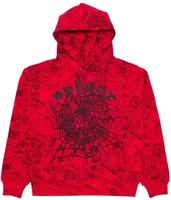 Sp5der OG Tree Camo Hoodie Red