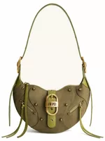 Suede Shoulder Bag Dark Olive