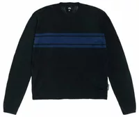 Stussy Lightweight Striped Sweater Black