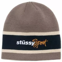 Stussy Sport Stripe Skullcap Sand