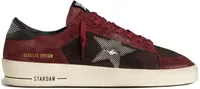 Golden Goose Stardan Bordeaux Black Suede Mesh