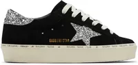 Golden Goose Hi-Star Black Suede Glitter Heel (W)