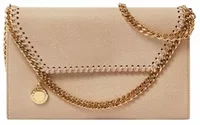 Stella McCartney Falabella Wallet Crossbody Bag Clotted Cream