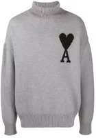 Ami de Coeur Roll Neck Jumper Grey