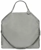 Stella McCartney Falabella Fold-Over Tote Bag Grey