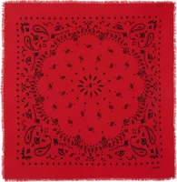Cashmere Bandana Hachiko Red Flag