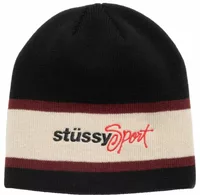 Stussy Sport Stripe Skullcap Black
