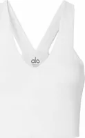 Alo Yoga Real Airbrush Sports Bra White