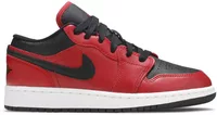 Nike Air Jordan 1 Low Gym Red Black Pebbled (GS)