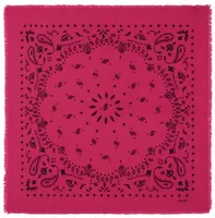 Cashmere Bandana Hachiko Peony Pink