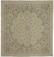 Kujten Extra Large Cashmere Bandana Effy Marl Khaki