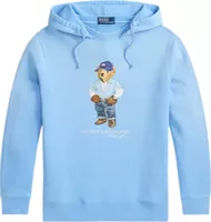 Polo Bear Fleece Hoodie Chambray Blue Denim Bear