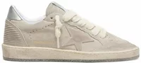 Ball Star Gray Suede Tone-on-Tone Star Silver Heel Tab (W)