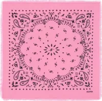 Small Cashmere Bandana Hachi Bubble Pink
