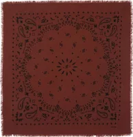 Cashmere Bandana Hachiko Earth Burgundy