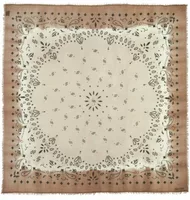 Extra Large Bandana Effy Square Dye Oats White