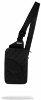 Sprayground Raised Check Hard Shell Sling Black