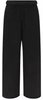 Skims Cotton Fleece Classic Straight Leg Pant Onyx