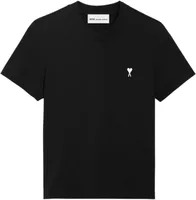 Ami Paris Ami De Coeur Cropped T-Shirt Black