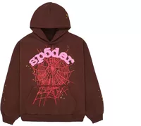 Sp5der Web Hoodie Brown