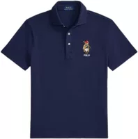 Polo Ralph Lauren Custom Slim Fit Polo Bear Mesh Polo Newport Navy Bear