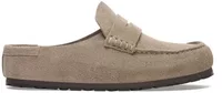 Birkenstock Naples Wrapped Suede Leather Taupe