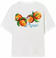 Peach Tee White