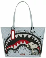 Peanuts Snoopy Jams Tote Sky Blue/Black