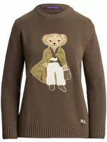 Pre-Autumn Polo Bear Cashmere Jumper Portobello