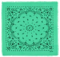 Kujten Small Cashmere Bandana Hachi Summer Green