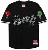 Mitchell & Ness Downtown Hell Baseball Jersey Black