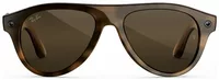 Ray-Ban Meta Aviator Gen 3 AI Smart Glasses Transitions Brown Lens Havana