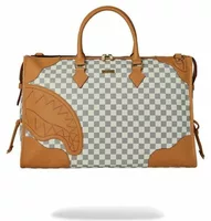 Sprayground Henny Raceway Cream Pyramid Duffle White