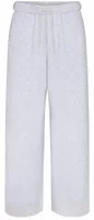Skims Cotton Fleece Classic Straight Leg Pant Light Heather Grey