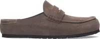 Birkenstock Naples Wrapped Suede Leather Concrete Grey
