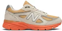 New Balance 990v4 MiUSA Moonbeam Tangerine Heat