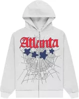 Sp5der Atlanta Full Zip Hoodie Heather Grey